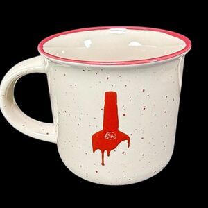 Makers Mark Whisky Beige and Red Coffee Mug Cup